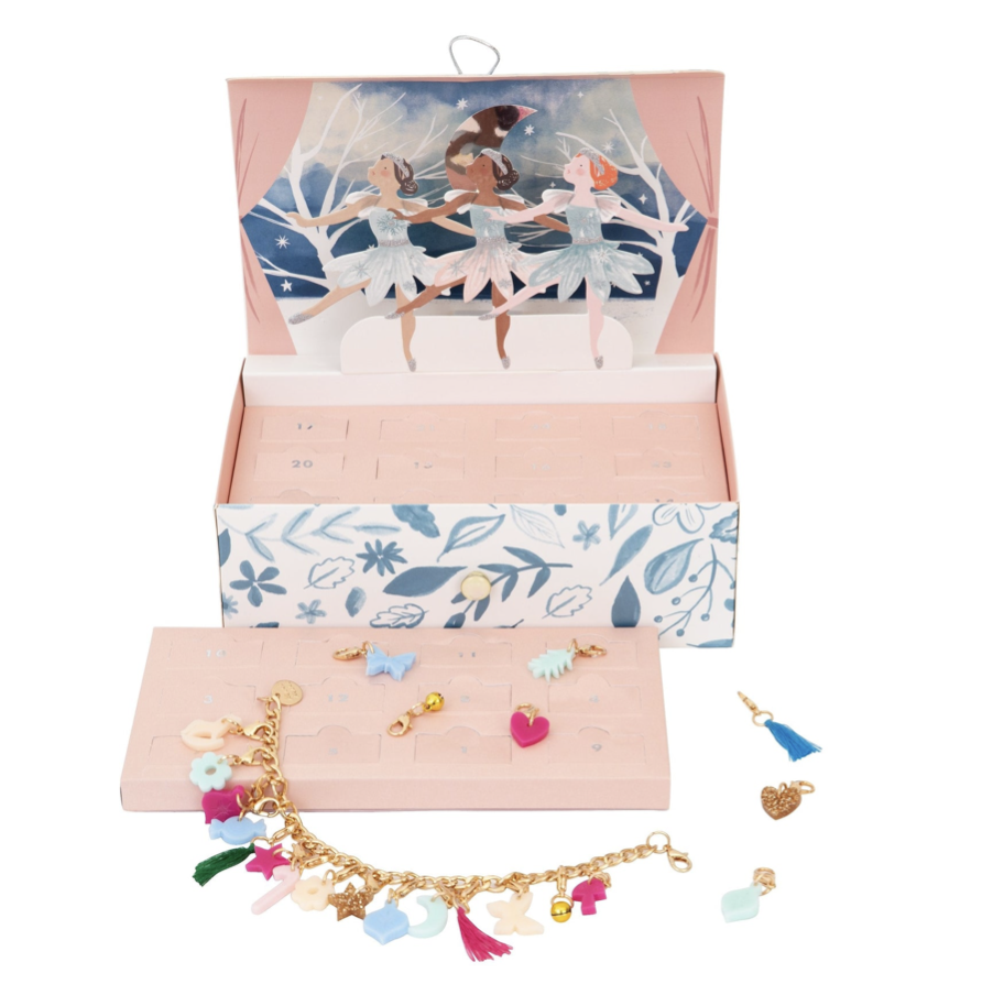 Winter Ballerina Charm Bracelet Advent Calendar Suitcase, $46.