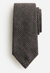 J.Crew’s Scottish wool-blend in grey glen plaid, currently $64.50, available at select J.Crew stores and Jcrew.com