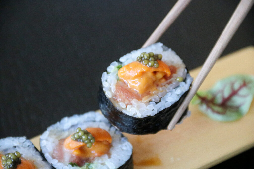 The Southern Smoke Roll is just one of the memorable dishes at Katami. (Photo by Casey Giltner)