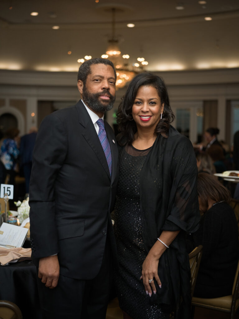 State Senator Boris Miles, MTAB board member Cydonii Miles at the 100th anniversary celebration of Miller Outdoor Theatre. (Photo by Daniel Ortiz)