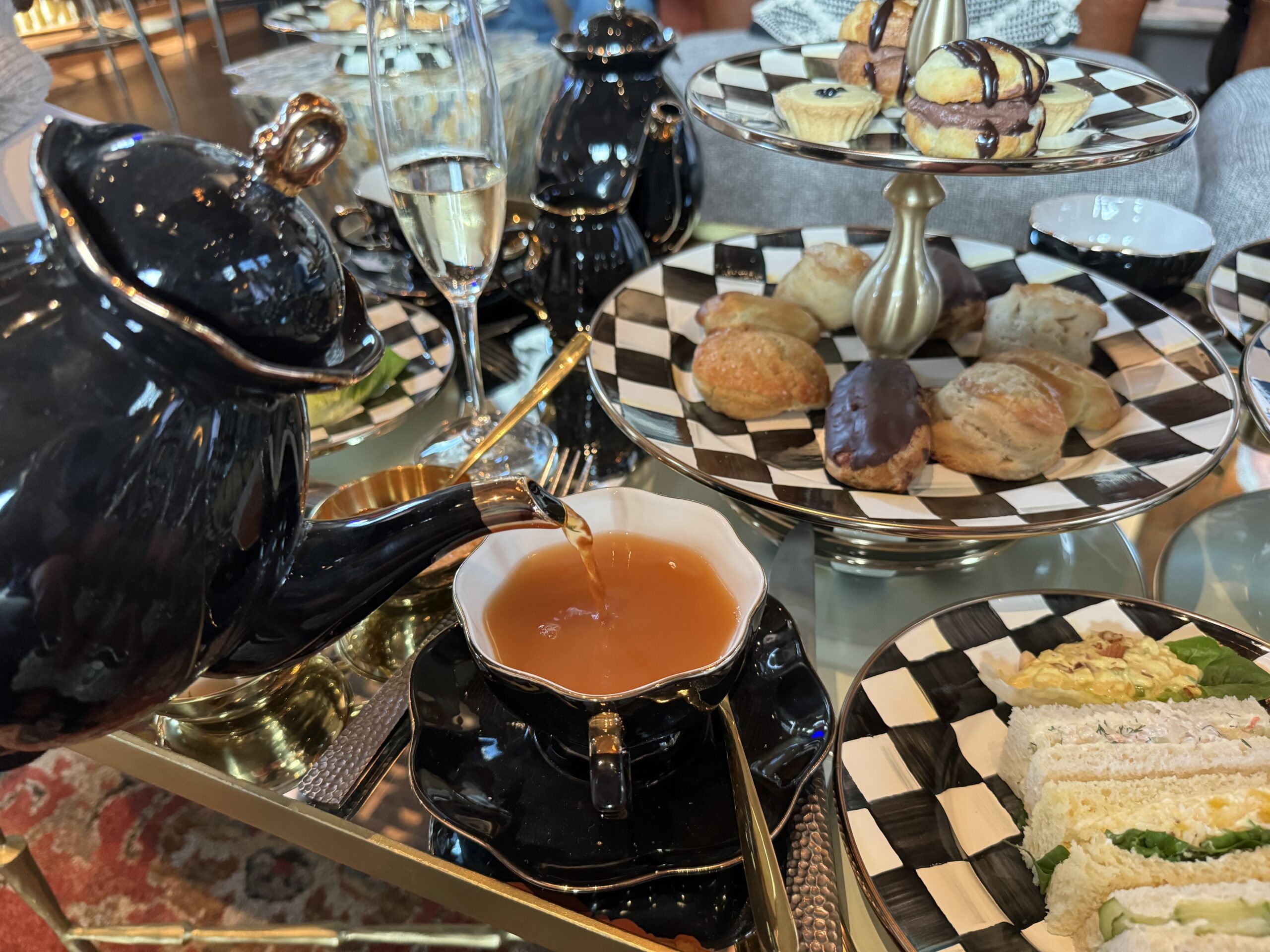 Tea – La Loteria’s holiday tea service affords non-members a sneak peek inside the space. (Photo Courtesy of Love Management)