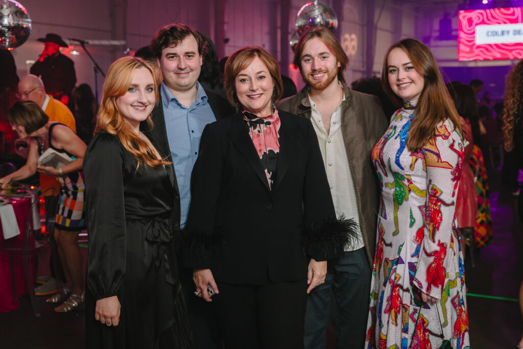 The Smith family: Caroline & Ross Smith, honoree Leigh Smith, Sam Smith, Sarah Smith at Houston Arts Alliance's Add On Art Gala (Photo by Johnny Than)