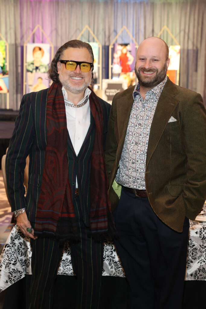 Gregg Harrison, David Batagower at the Women of Substance luncheon.  (Photo by Priscilla Dickson)