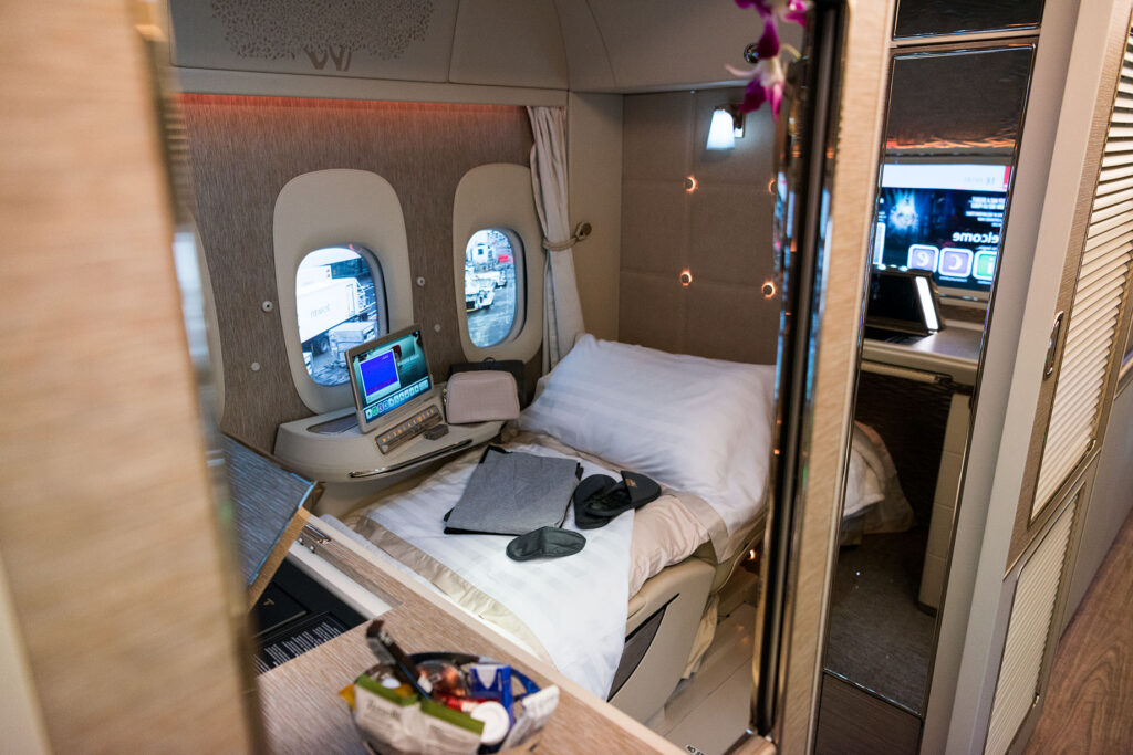 Emirates' Business and First Class cabins are next level.