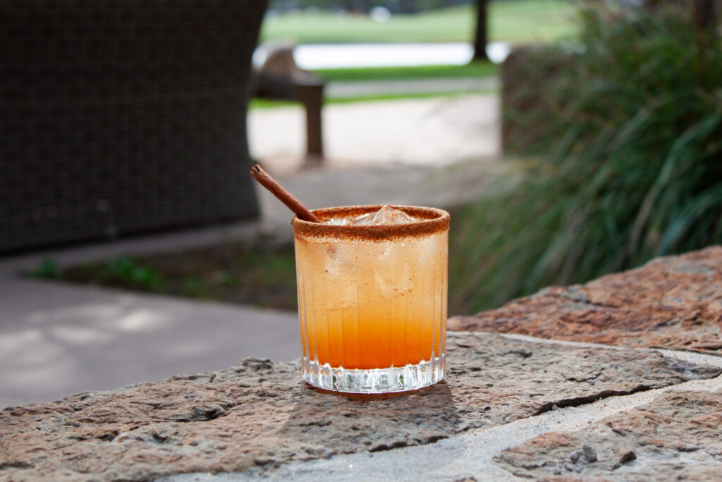Head over to the newly renovated Lobby Bar inside of the Woodlands Resort and sip on the Gingerbread Margarita. (Image credit: Audrey Carni)