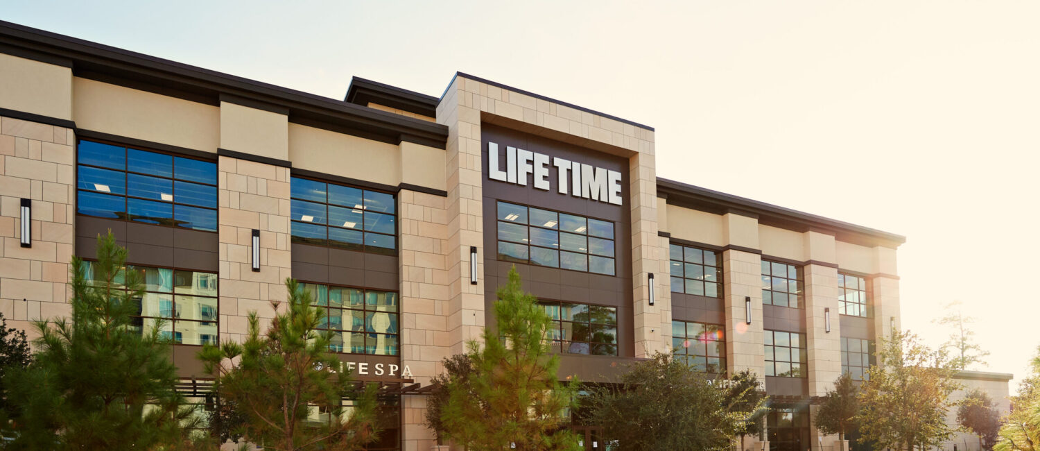 The new Woodlands' Life Time's exterior has lots of windows to allow plenty of natural light in the building.