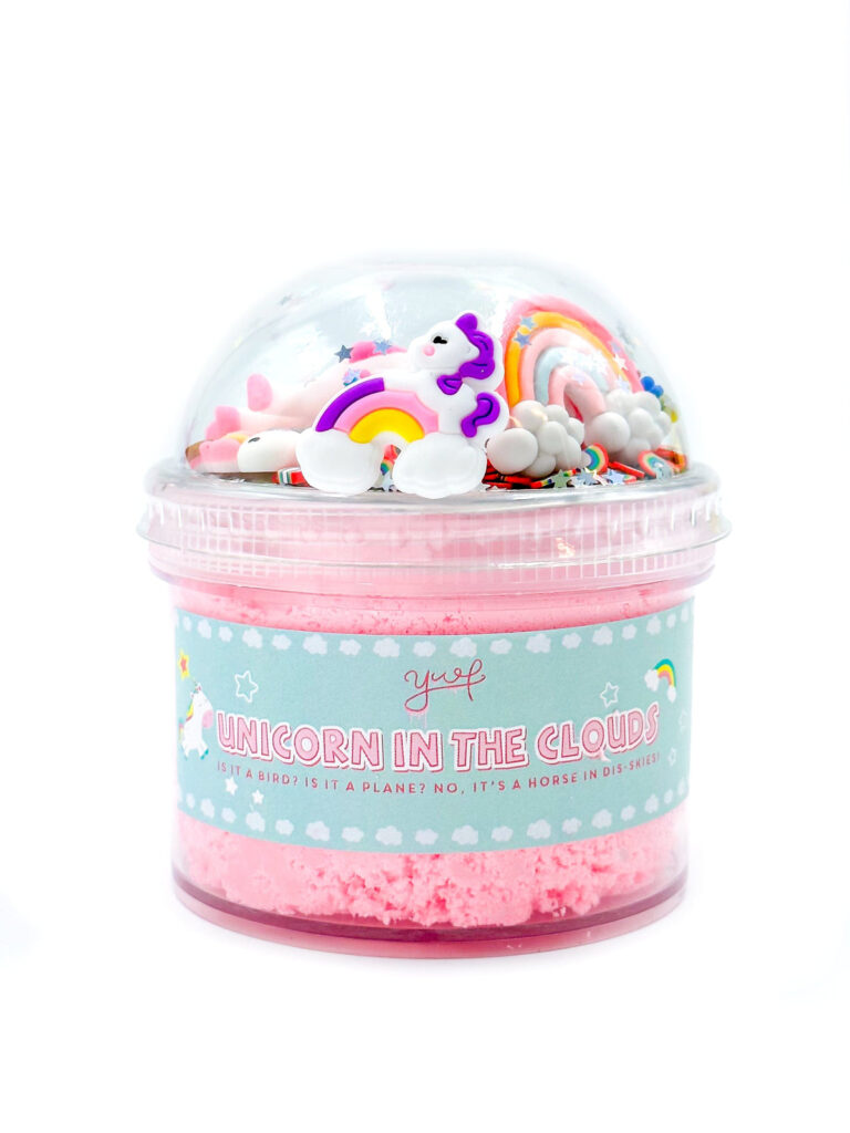 Unicorn in the Clouds Slime, $14.