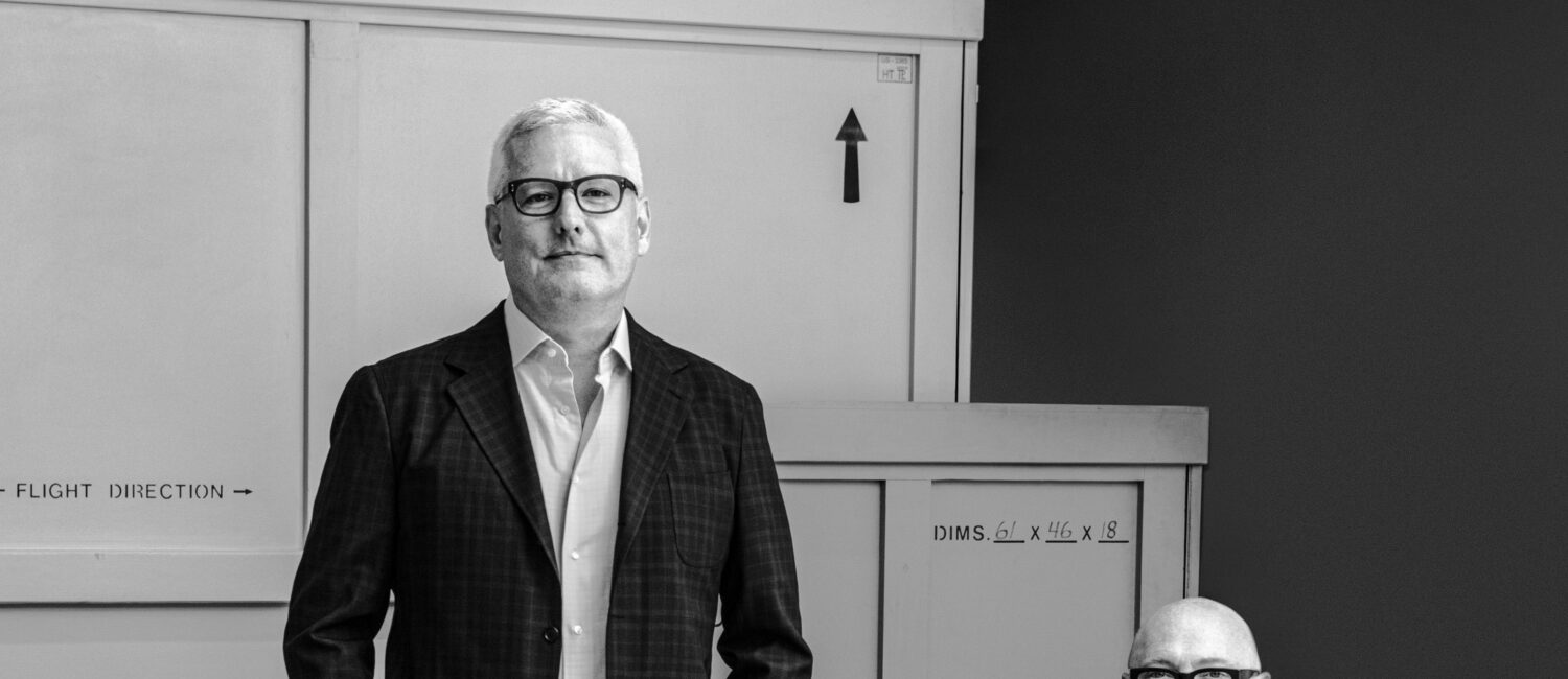 Architects David Droese and Lance Raney, photographed by Fredrik Broden.