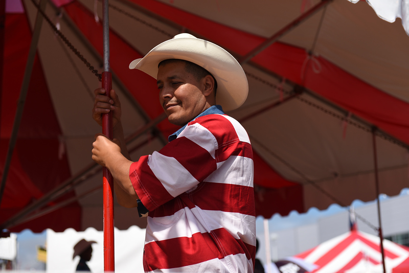 Marisa Heymach's "Rodeo Stripes," 2014 (Courtesy Marisa Heymach) 