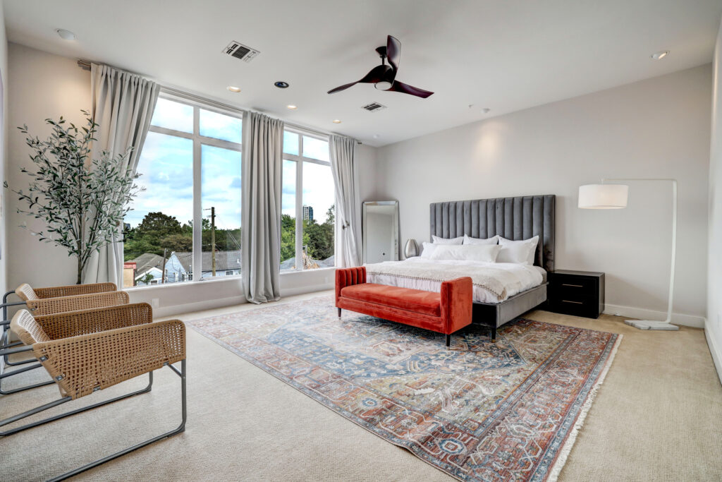 At the end of the day, unwind in one of 4419 Mandell’s tranquil bedrooms.