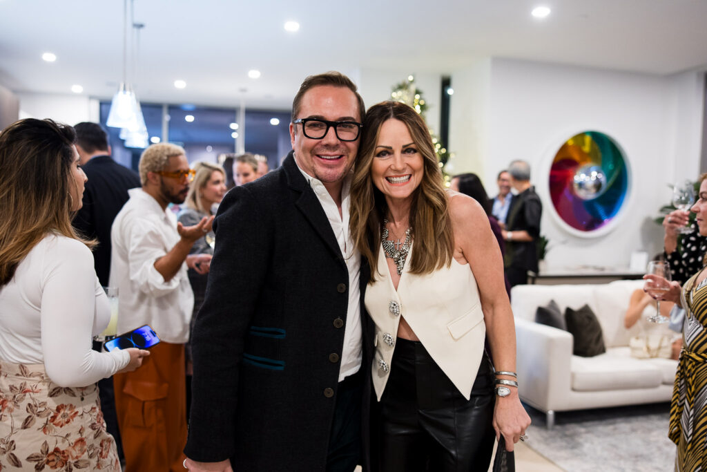 Adrian Dueñas, Lucinda Loya at the grand opening of Residences at The Allen. (Photo by Hung L. Truong Photography)