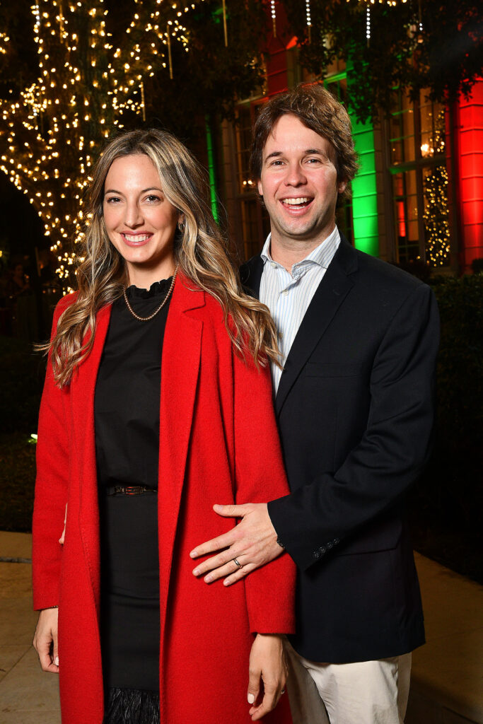 Alexandra Hamann & Dr. Branko Cuglievan at the annual Santa's Elves party benefiting MD Anderson Children's Cancer Hospital