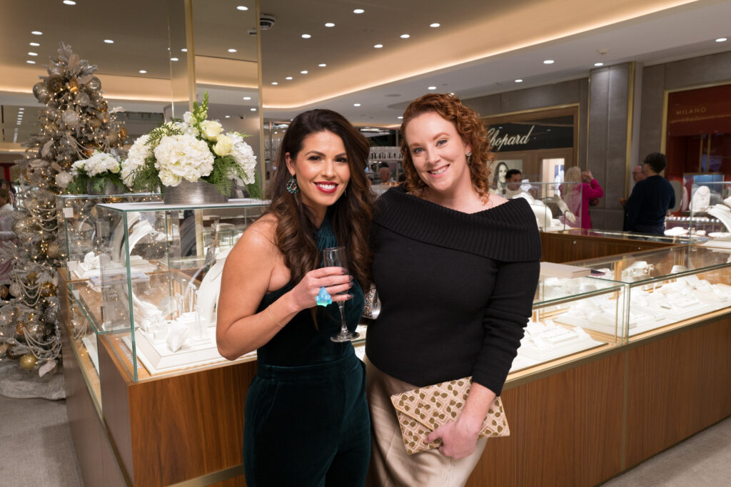 Alyssa Murphy, Grace Crump at the Zadok holiday party (Photo by Daniel Ortiz)