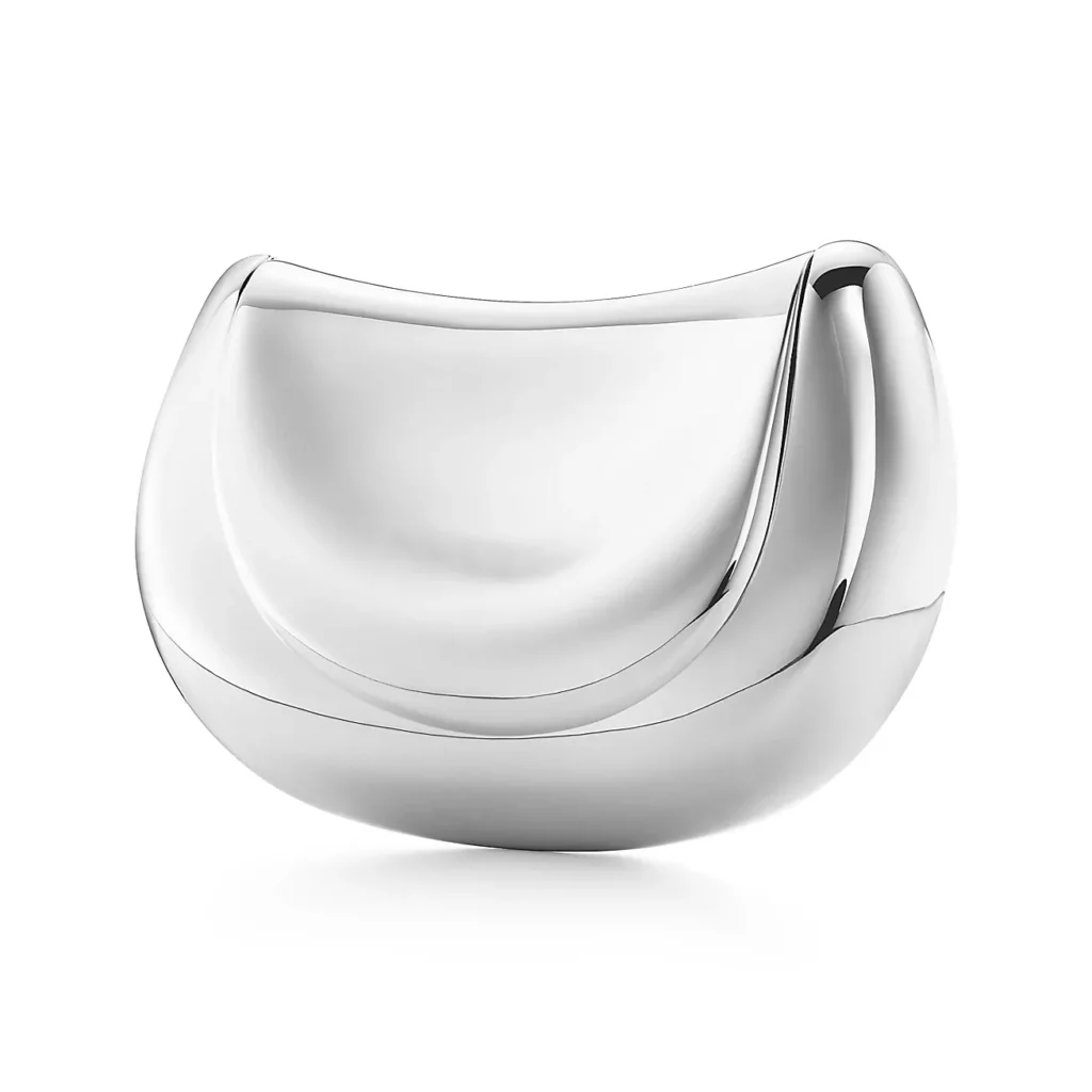 Tiffany's Elsa Perettti Saddle Clutch in sterling silver.