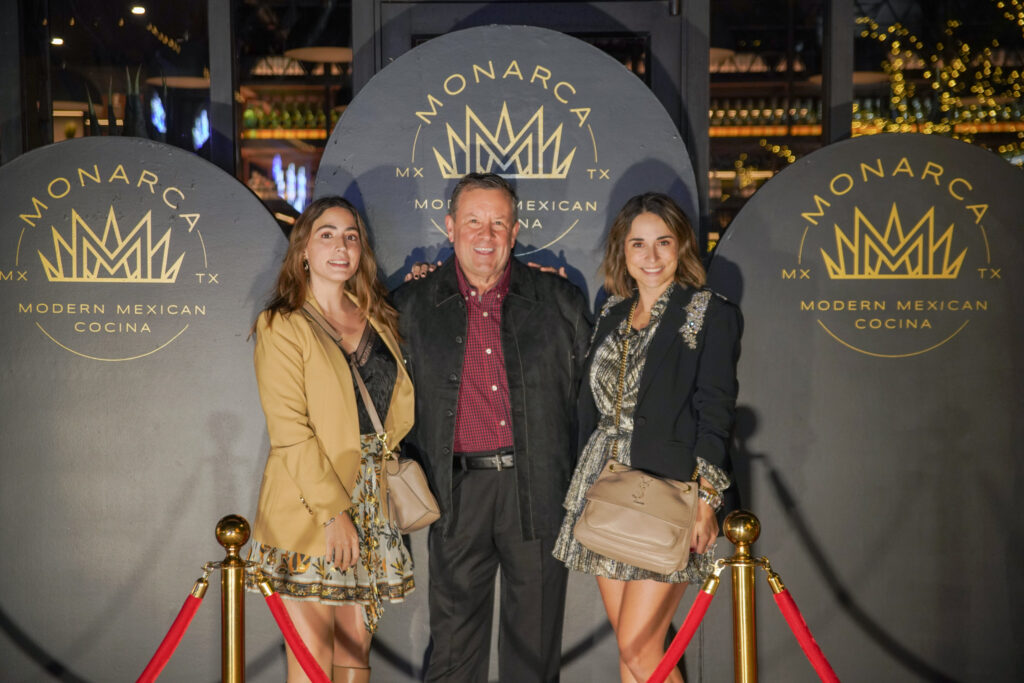 Candelaria Garrido, Nick Wolda and Maria Dorman make the grand opening scene at Monarca.
