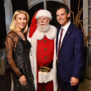 Cathy and David Herr and Santa