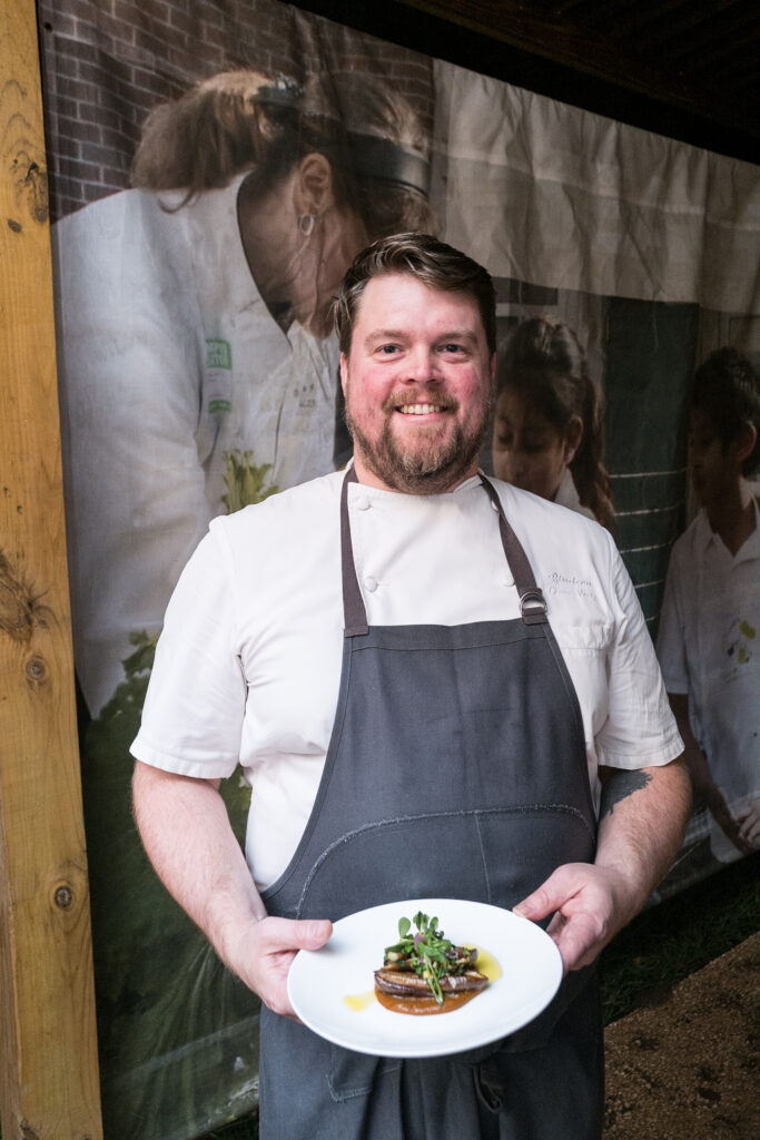 Chase Voelz of Bludorn at the Delicious Alchemy dinner. (Photo by Daniel Ortiz)
