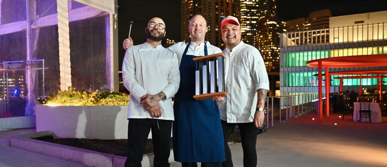 Chefs Paul Qui, Chris Haatuft, Tom Cunanan (Photo by Alejandro Montoya)