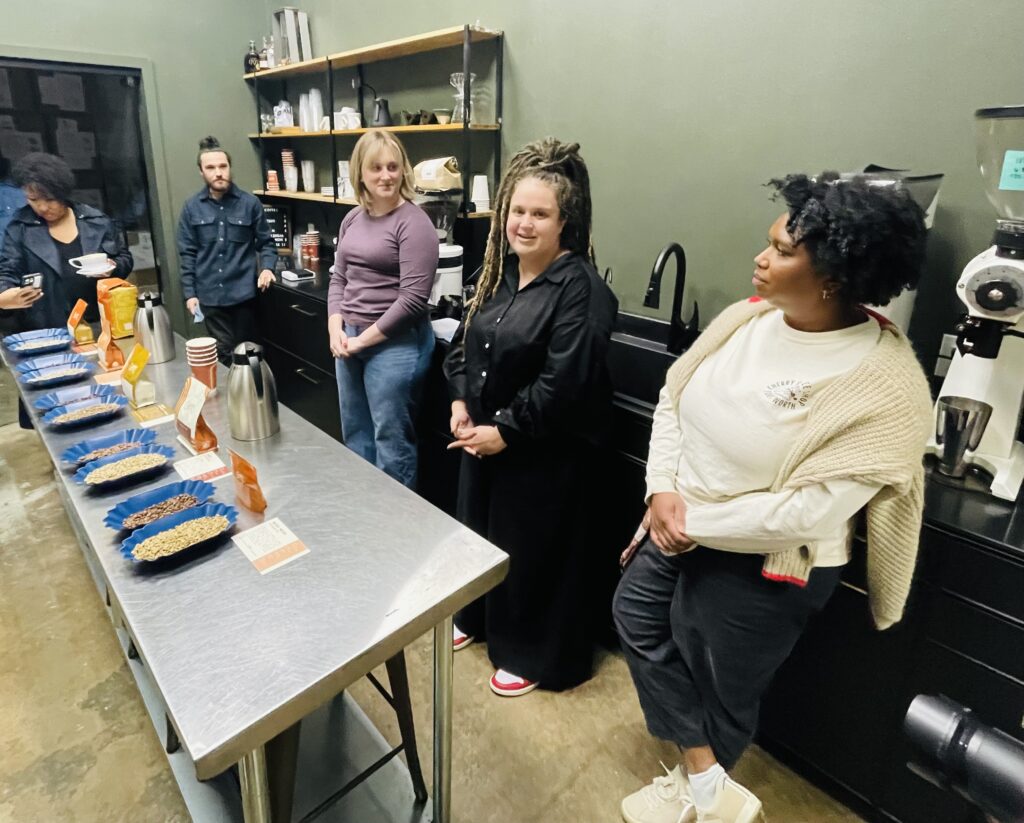Cherry Coffee welcomed members of the media into the roastery for a tour and a taste. (Photo by Courtney Dabney)