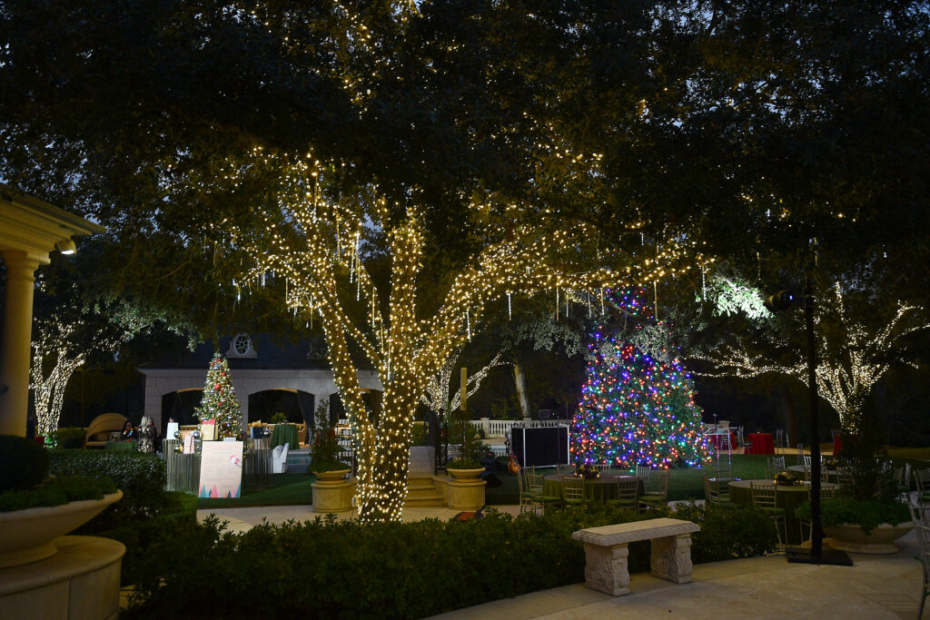 The Fertitta family home in River Oaks lights up for the holidays and for the annual Santa's Elves party benefiting MD Anderson Children's Cancer Hospital