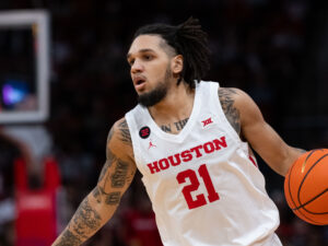 University of Houston Cougars defeated the Texas A&M University Aggies during the Halal Guys Showcase in the Toyota Center