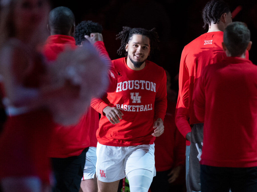University of Houston guard Emanuel Sharp is embracing the spotlight. (Photo by F. Carter Smith)