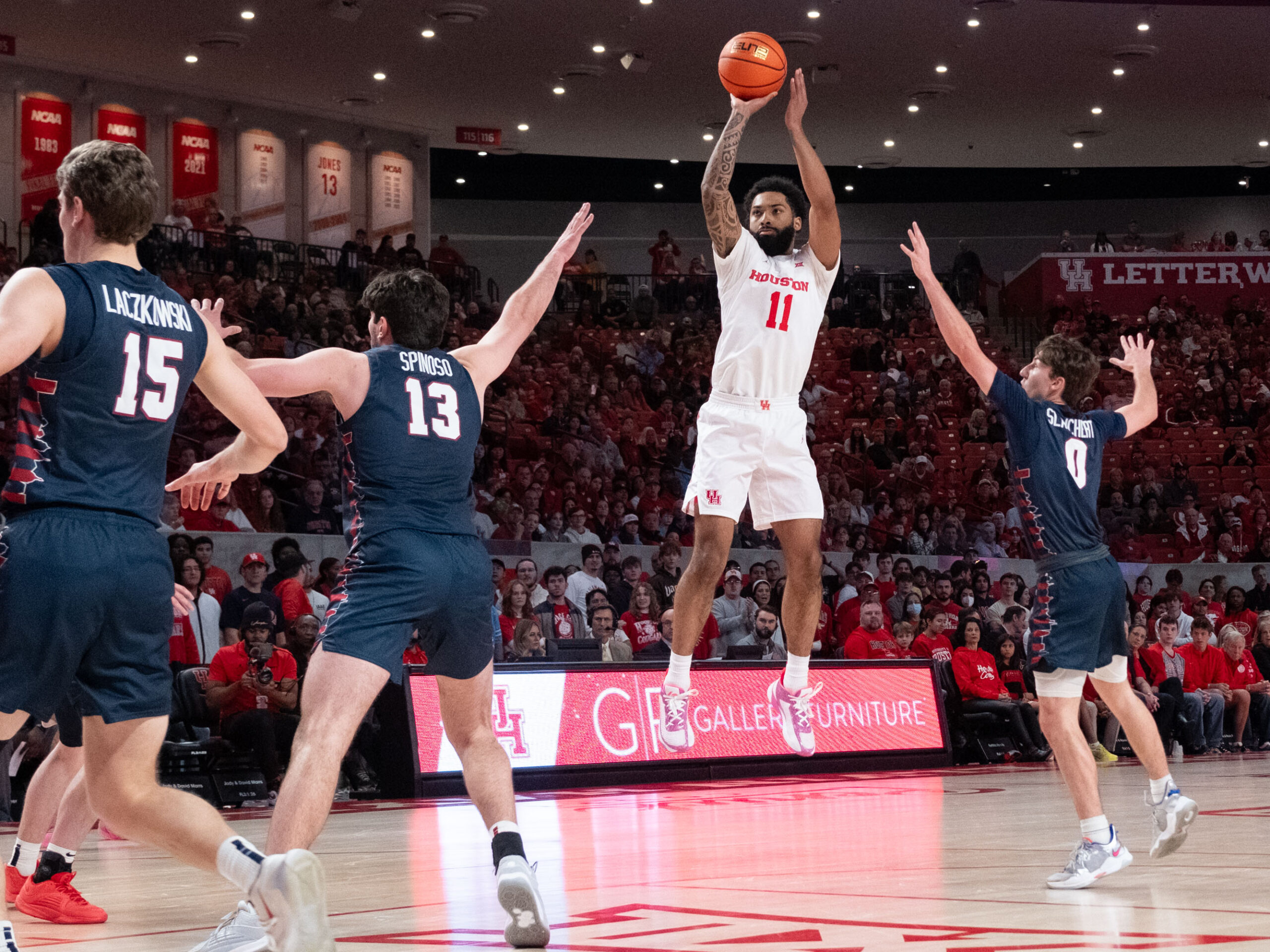 University of Houston Cougars beat the Penn Quakers at the Fertitta Center, Saturday December 13, 2023