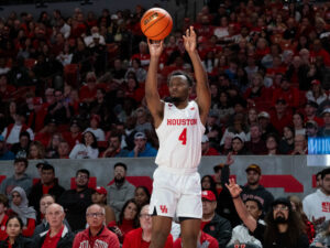 University of Houston head coach Kelvin Sampson coached the Cougars to a big win over the Montana Griz, Friday afternoon at the Fertitta Center,