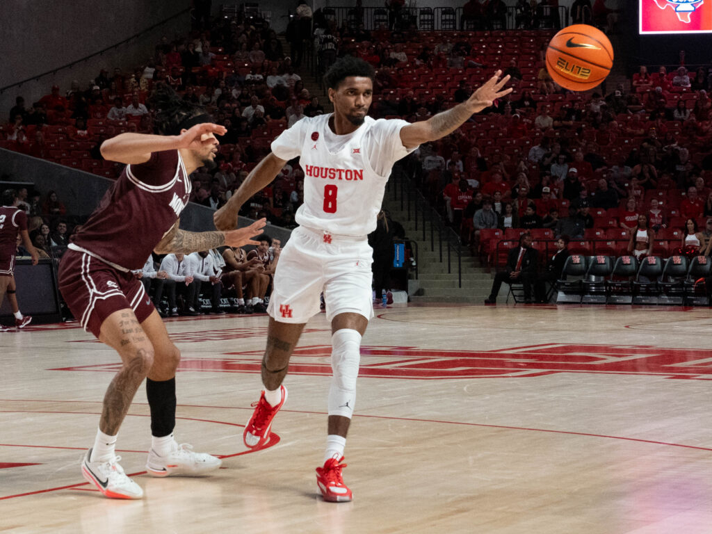 University of Houston guard Mylik Wilson is a long-armed defensive force. (Photo by F. Carter Smith)