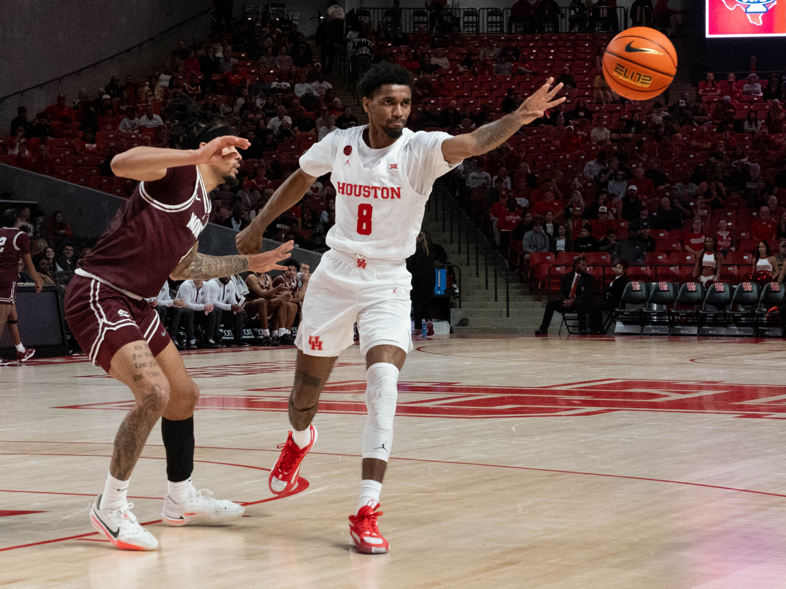 University of Houston head coach Kelvin Sampson coached the Cougars to a big win over the Montana Griz, Friday afternoon at the Fertitta Center,