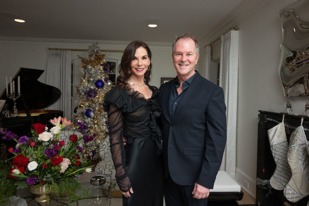 Deb Rockman, Shannon Hall at the Legacy Community Health 'Holiday Schmooze' (Photo by Daniel Ortiz)