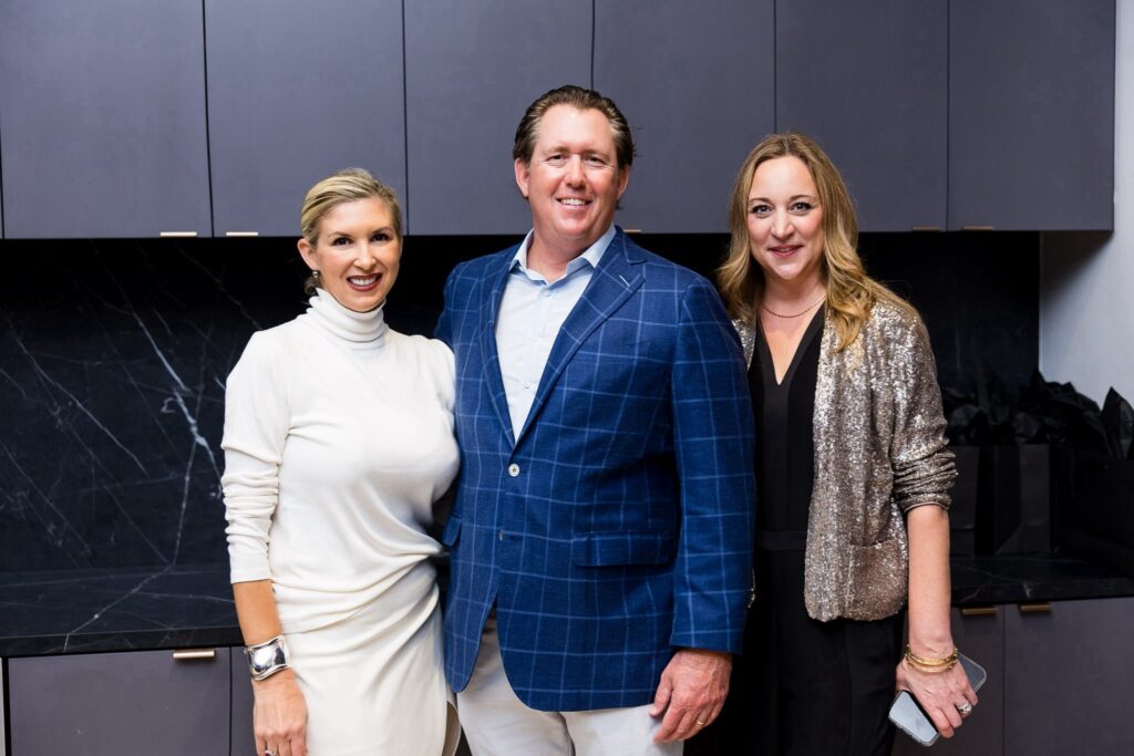 DeeAnn & Marcus Thigpen, Julie Klein at the grand opening of The Residences at The Allen. (Photo by Hung L. Truong Photography)