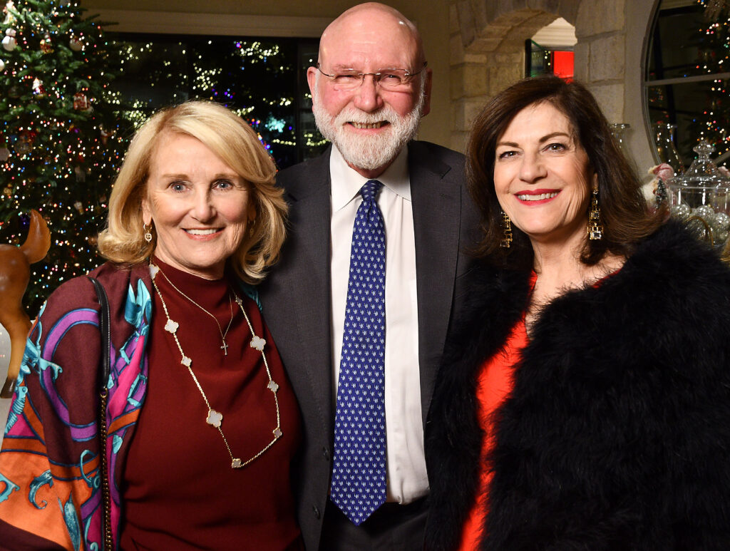 Denise Monteleone,, Michael & Ellie Francisco at the annual Santa's Elves party benefiting MD Anderson Children's Cancer Hospital