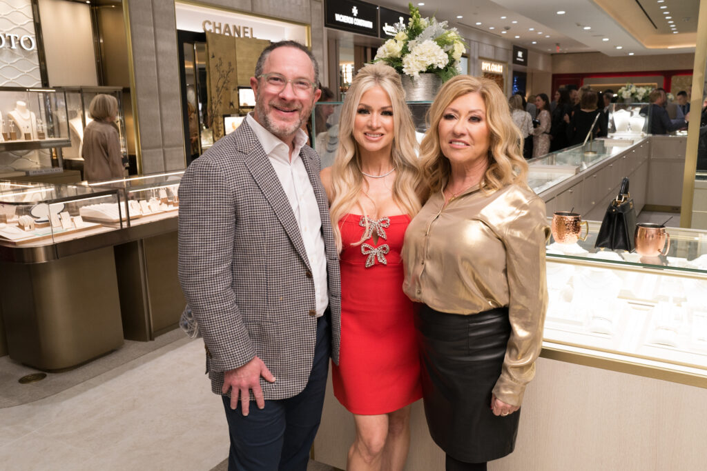 Dr. James Suliburk & Rachel Suliburk, Maria Henderson at the Zadok holiday party (Photo by Daniel Ortiz)