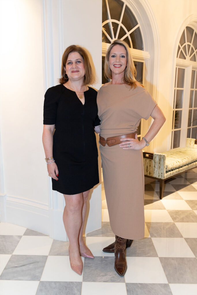 Elizabeth Dacus and Leigh Danley at the Sponsor Party for the 2023 Trains at NorthPark.