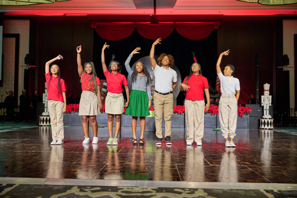 Ensemble Theatre Young Performers in the spotlight at the Spindletop Holiday Ball (Photo by PWL Studios/Fulton Davenport)