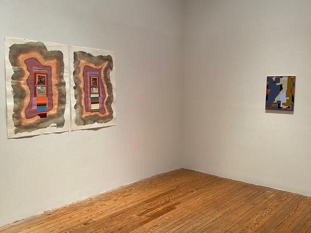 Installation view of "Laurie Fendrich and Peter Plagens: New Work," 2023, at Texas Gallery (Courtesy Texas Gallery)