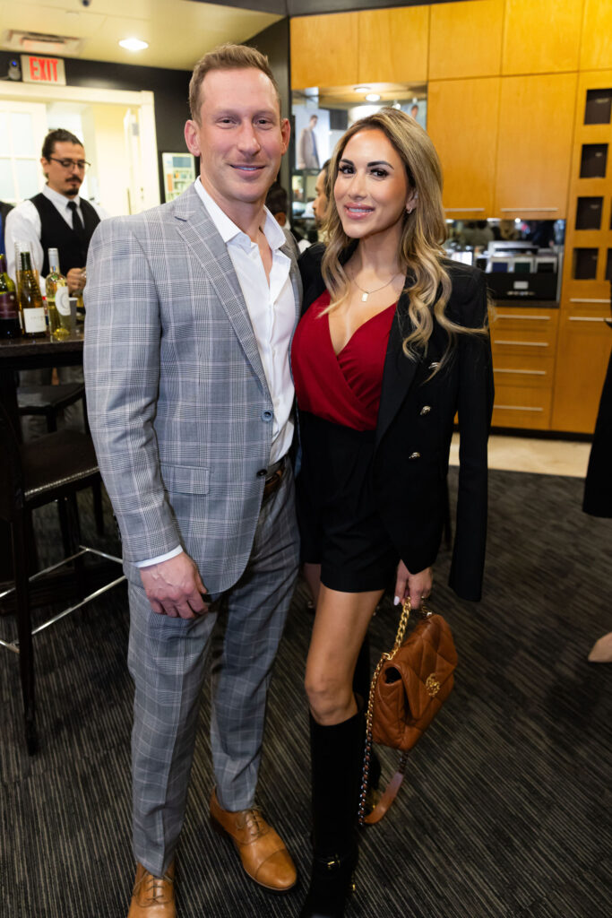 Jared Nash, Nadia Nichole at the Festari for Men 30th anniversary fete and holiday party.   (Photo by Steven Traylor)