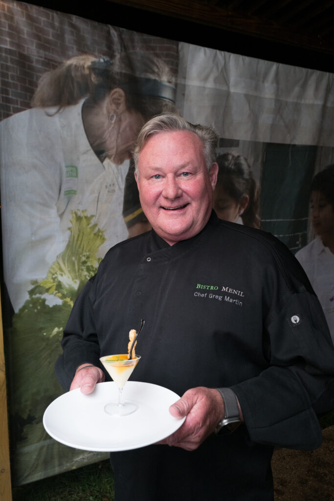 Chef Greg Martin of Bistro Menil at the Delicious Alchemy dinner. (Photo by Daniel Ortiz)