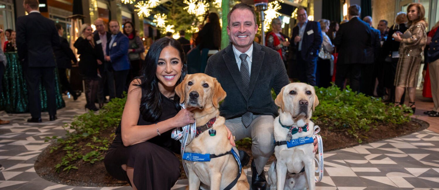 Holly and Steve Radom with Crosby and Angus (Photo by Jenny Antill/Texas Children's Hospital)