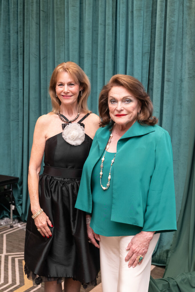 Cheryl Byington, Beth Wolff at The Social Book's Houston Treasures awards dinner  (Photo by Daniel Ortiz)