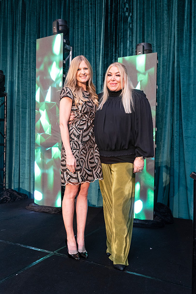 Melissa Williams Murphy, Lara Bell at The Social Book's Houston Treasures awards dinner  (Photo by Daniel Ortiz)
