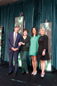 Honoree Steve Lubanko, Warner Roberts, Alicia Smith and Kelley Lubanko (Photo by Daniel Ortiz)