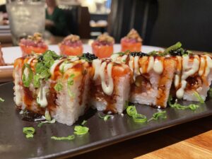 Hudson House – Fort Worth’s new Hudson House has something you can’t get at the Dallas locations, sushi. (Photo by Courtney Dabney)