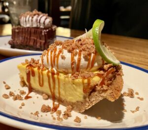Hudson House – Key Lime pie and chocolate silk pie are both creamy and rich. (Photo by Courtney Dabney)