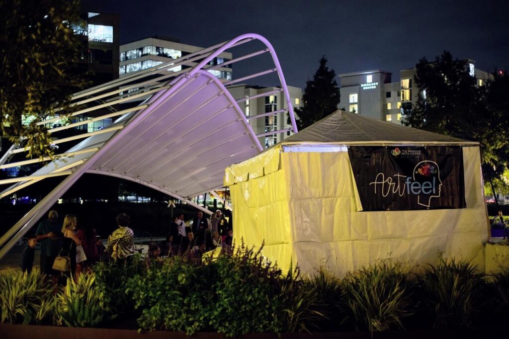 Hughes Landing served as the location for the Artfeel show, inspired by "Shoal."