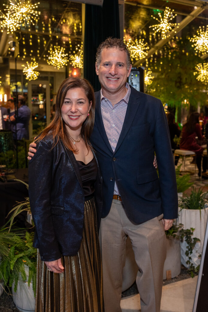 Jen & Ben Fink at Texas Children's Hospital Ambassadors holiday party held at the Montrose Collective. (Photo by Jenny Antill/Texas Children's Hospital)