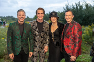 Justin Huebener, George Lancaster, Christine Delucchi, and Michael Huebener (Photo by Jenny Antill Clifton)