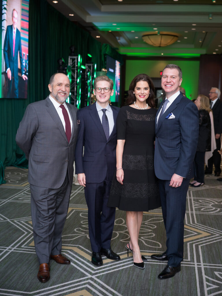 Kirk Kveton, Daniel Irion, Ann & Jonathan Ayre at The Social Book's Houston Treasures awards dinner (Photo by Daniel Ortiz)