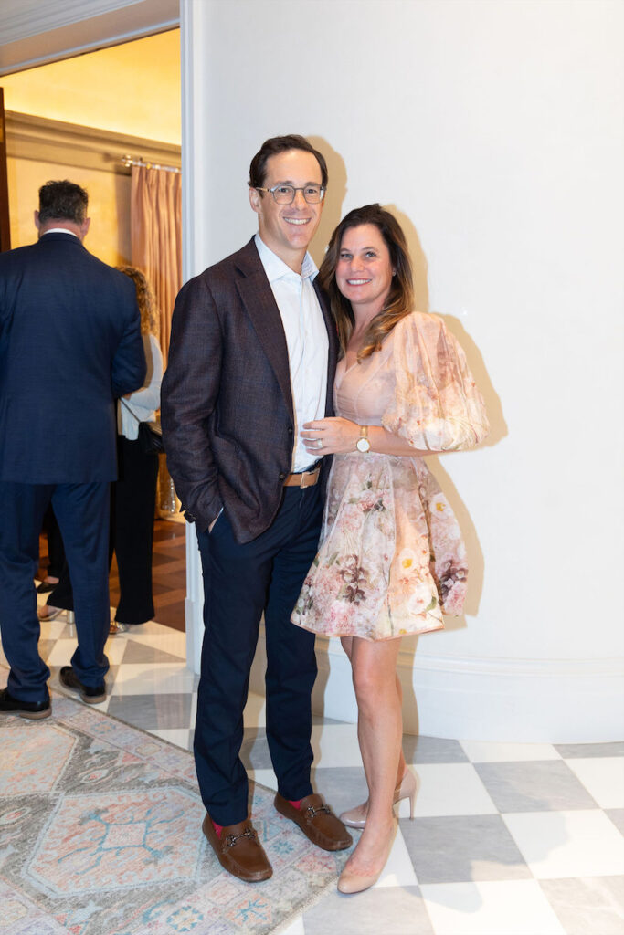 Laura and Spencer Siino at the Sponsor Party for the 2023 Trains at NorthPark.